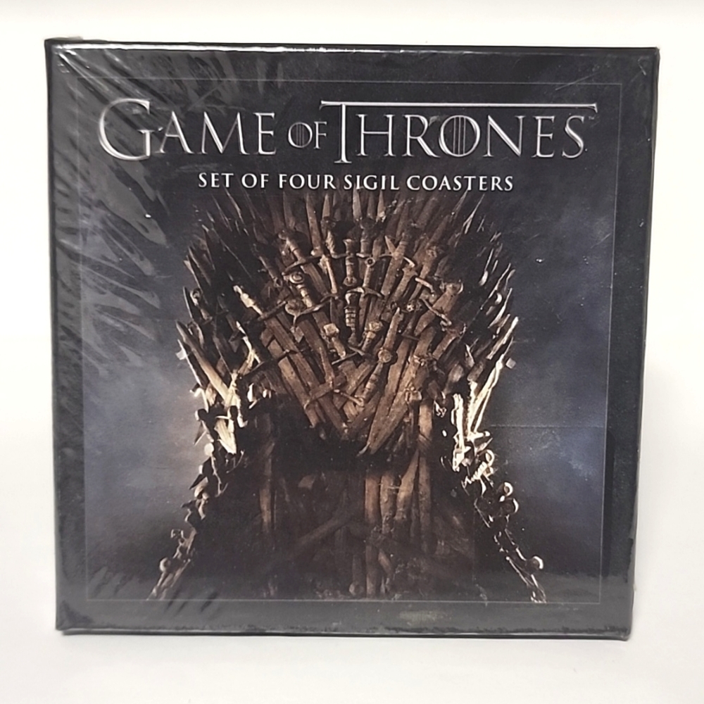 Game Of Thrones GOT Set of 4 Sigil Coasters